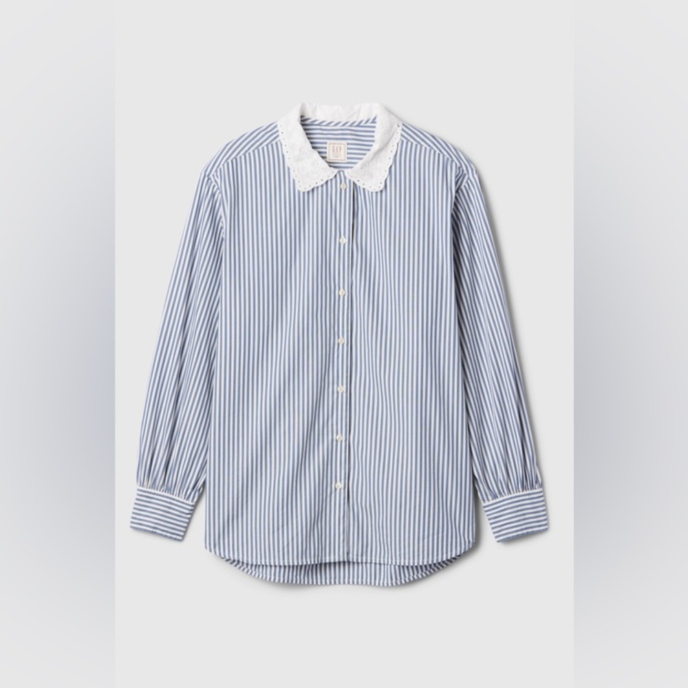 Gap x DOEN Organic Cotton Eyelet Big Shirt